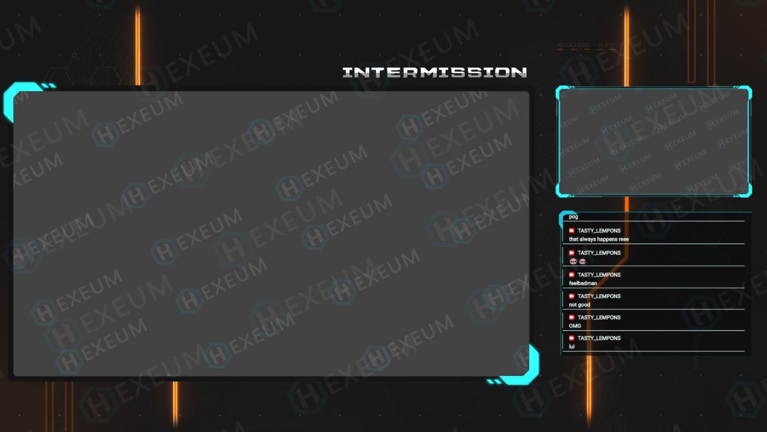 intermission stream with chat box