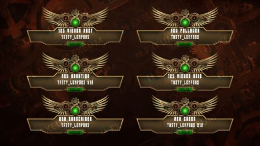 steampunk twitch alerts