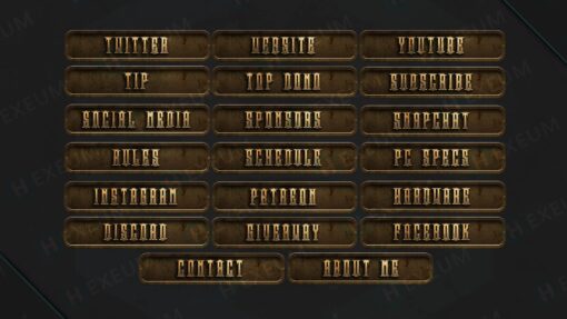 steampunk twitch panels