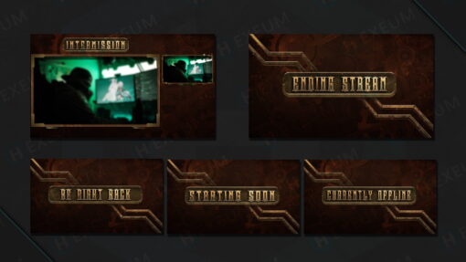 steampunk twitch overlay