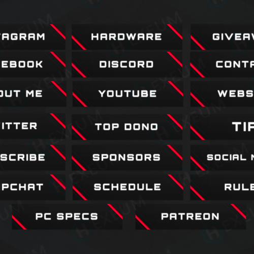 red twitch panels