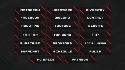 red twitch panels