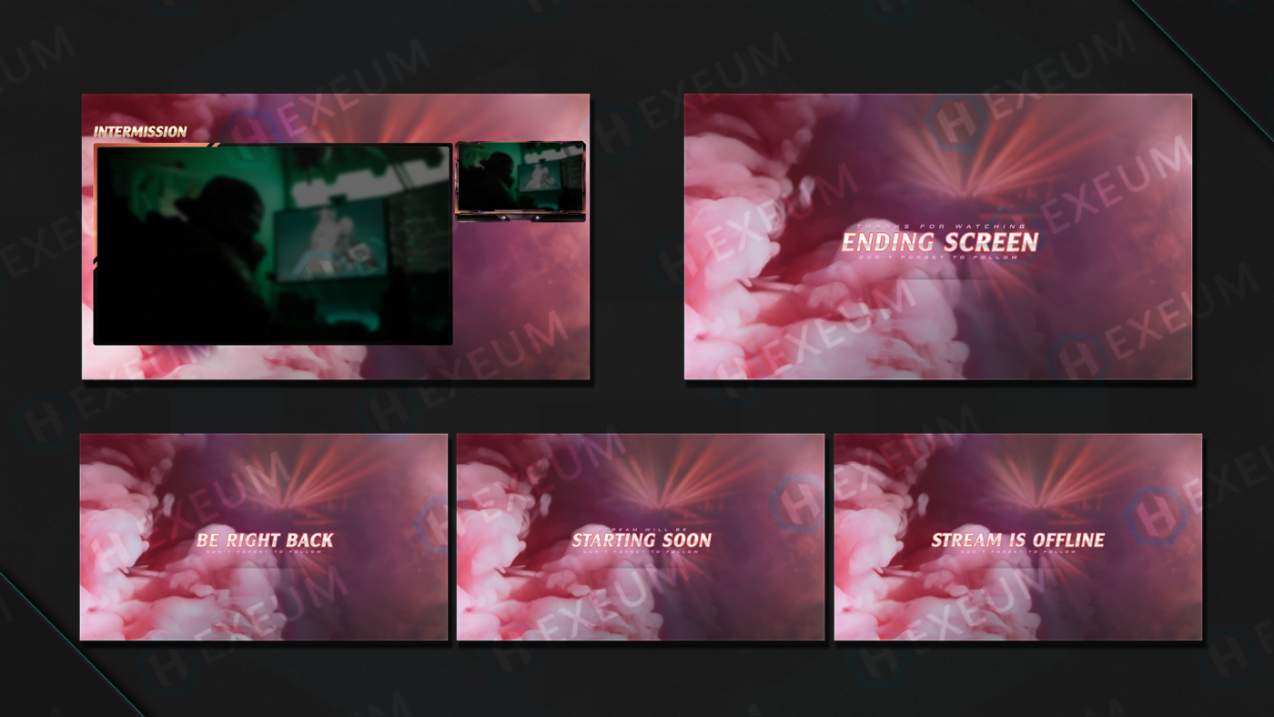 Pink twitch overlay