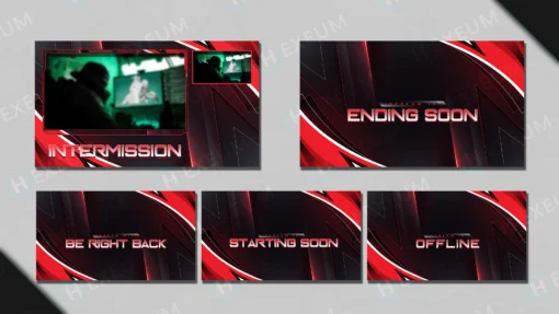 red twitch overlay