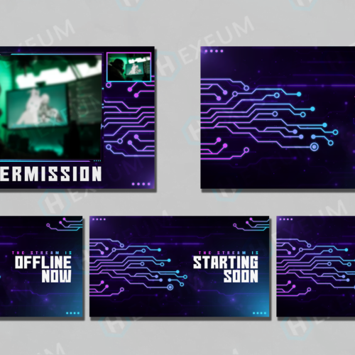 neon twitch overlay