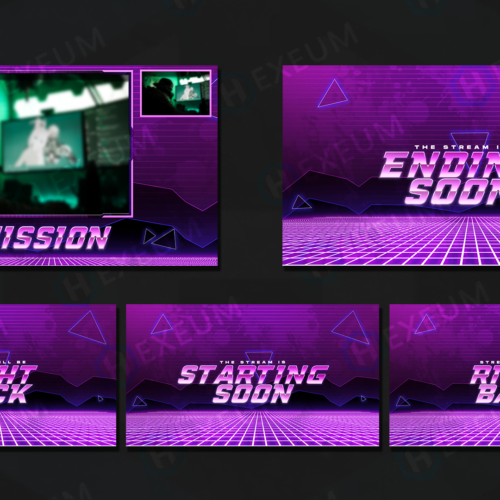 retro twitch overlay