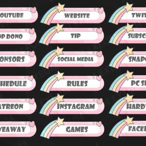 cute twitch panels