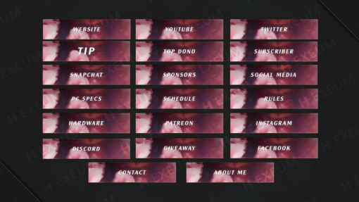 pink twitch panels
