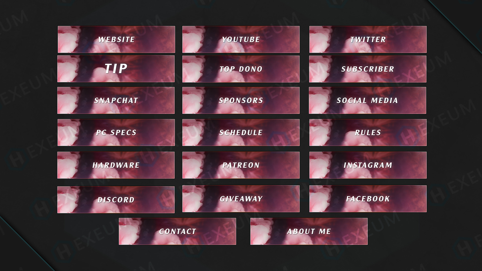 pink webcam overlay