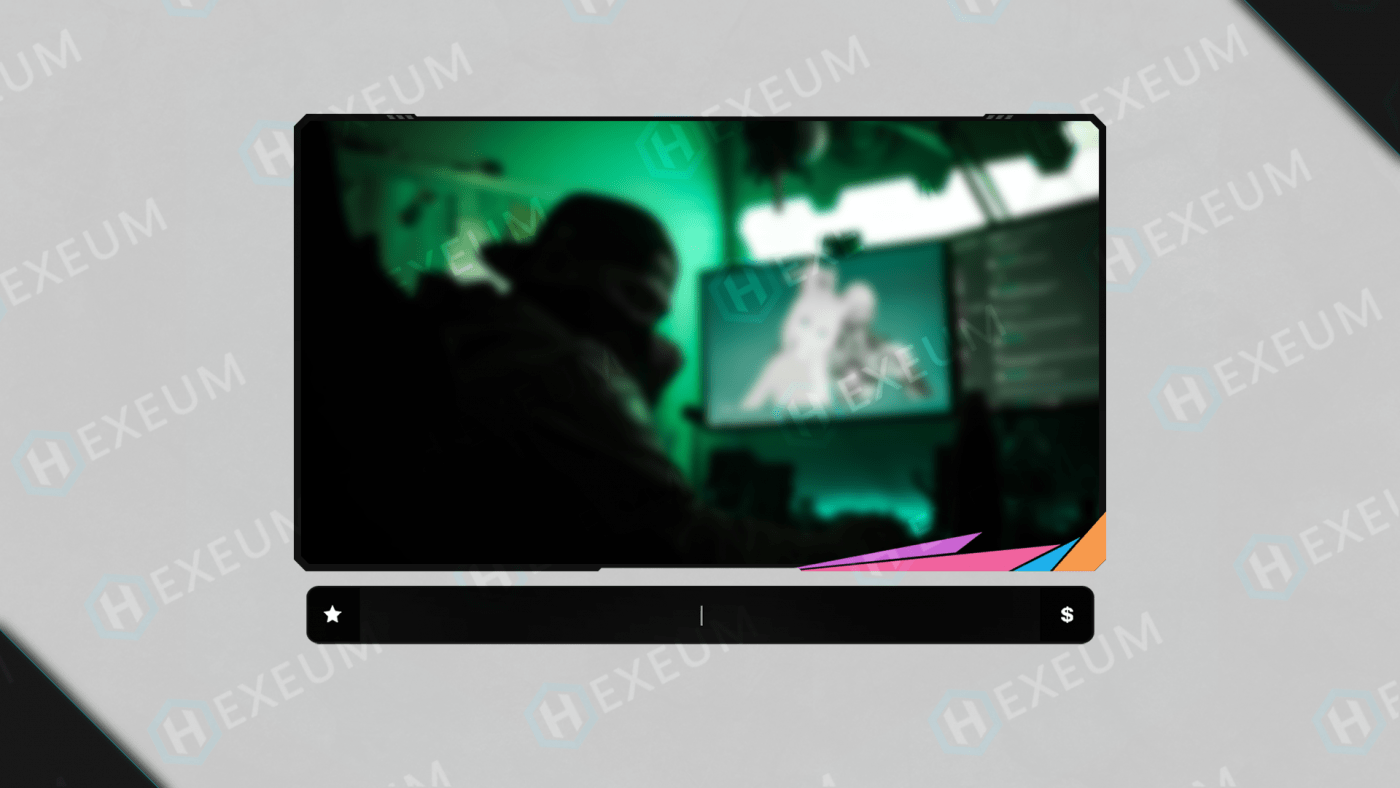multicolor webcam overlay