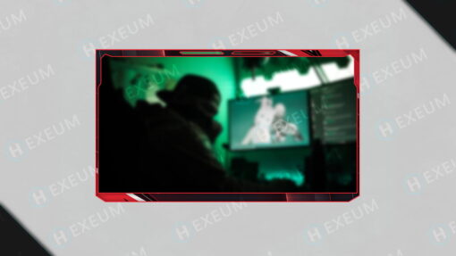 red webcam overlay