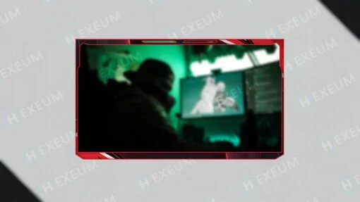red webcam overlay