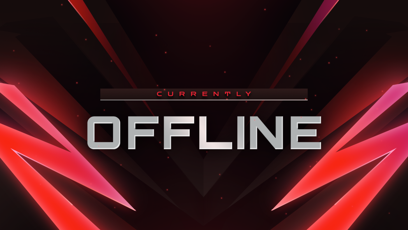 archaic red twitch offline banner