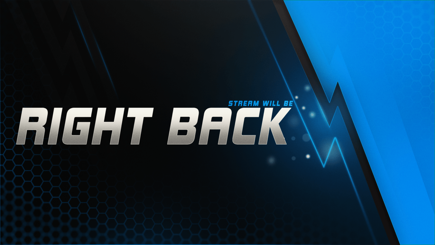 free blue brb screen