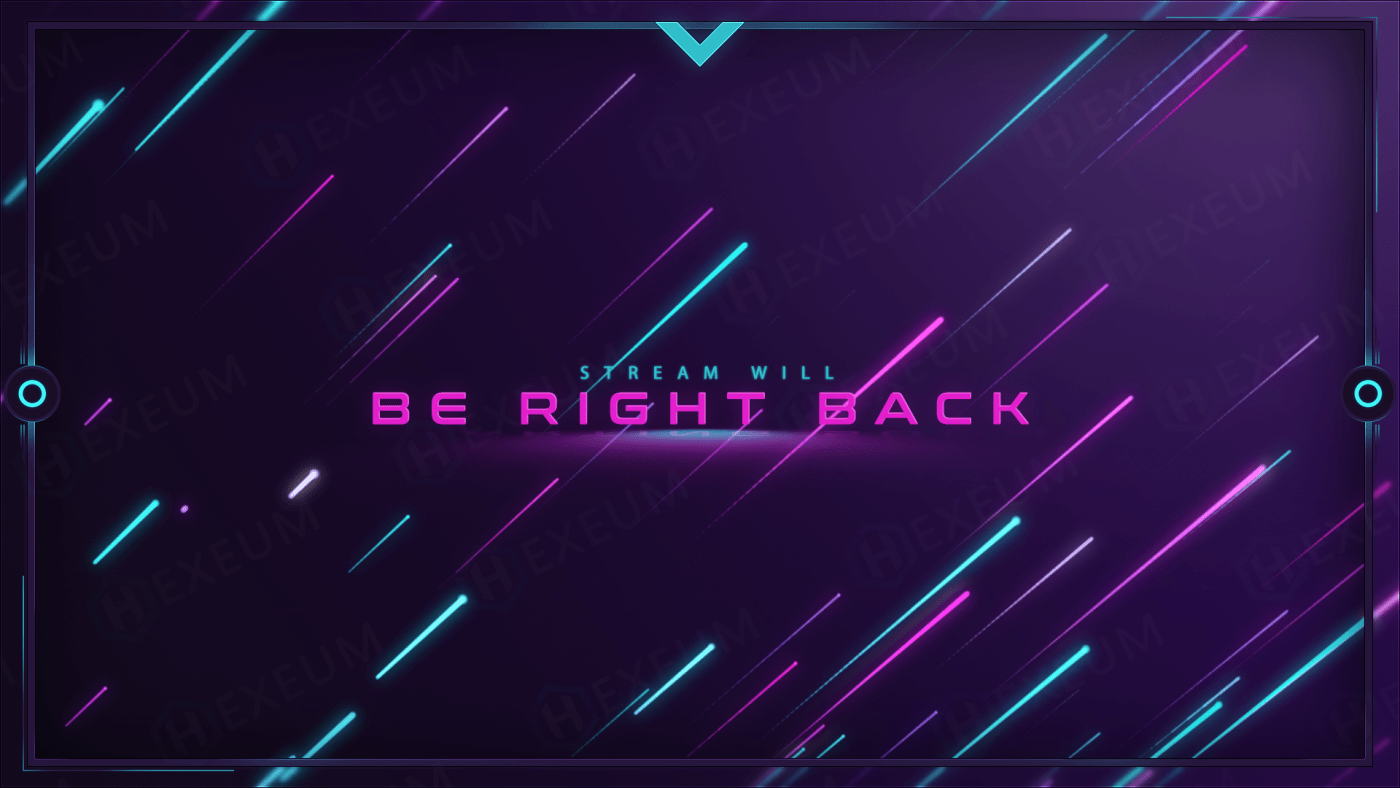 space twitch brb screen
