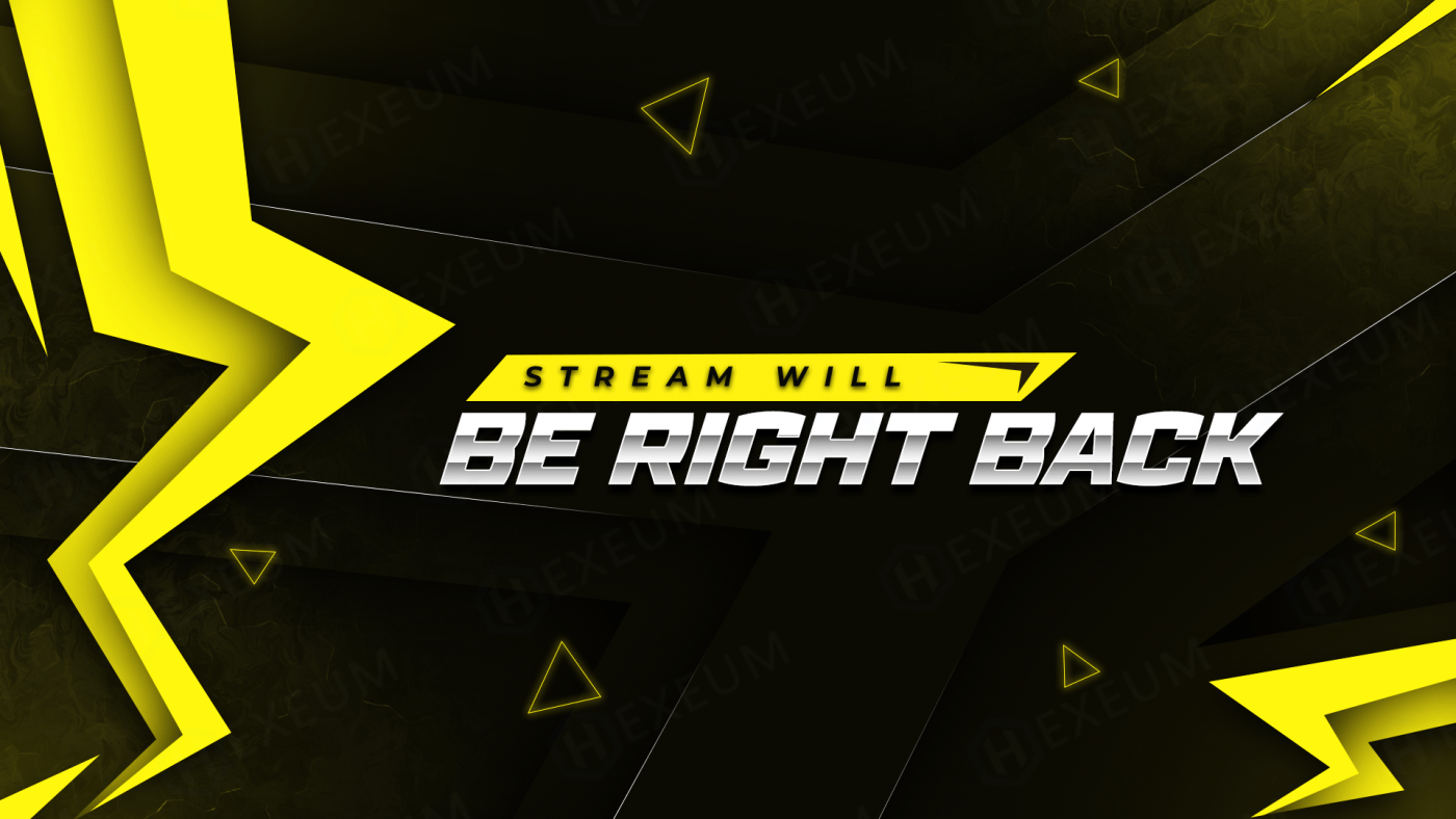 electric twitch brb screen