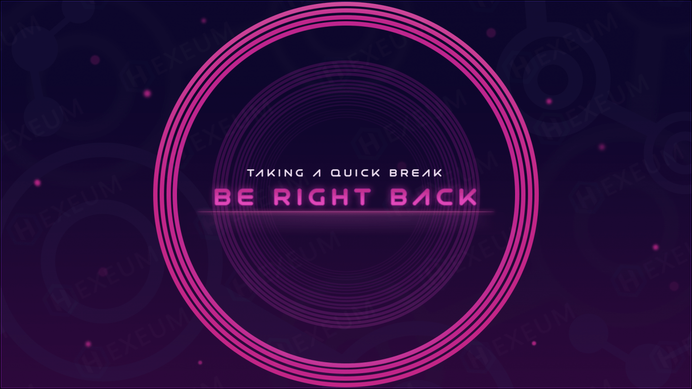 space twitch brb screen