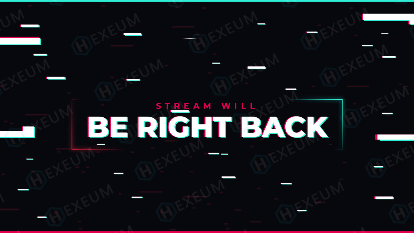 glitch twitch brb screen