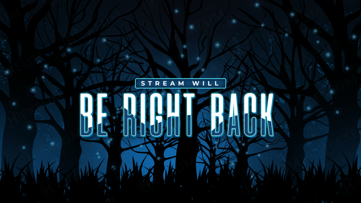fantasy forest twitch brb screen