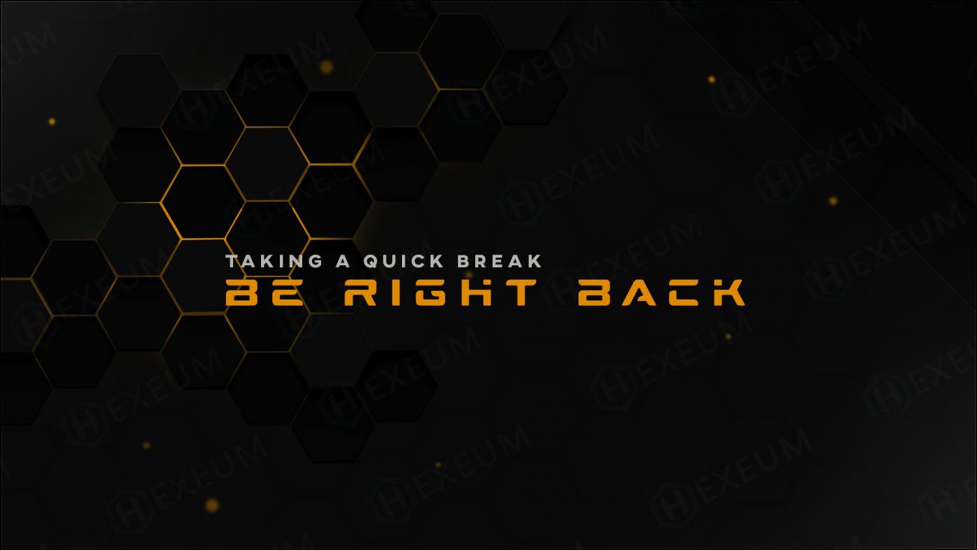 hexagon twitch brb screen