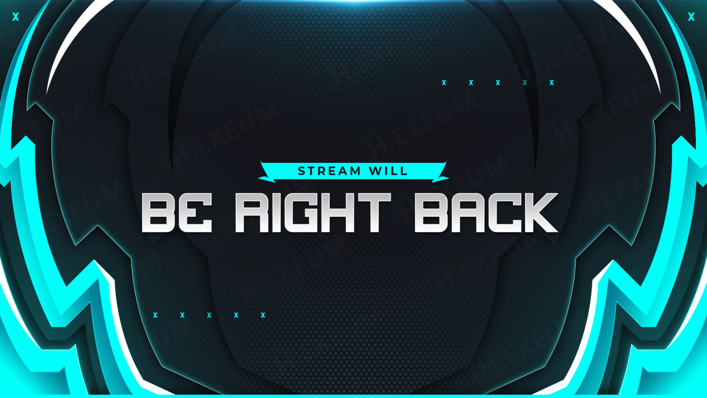 cyan twitch brb screen