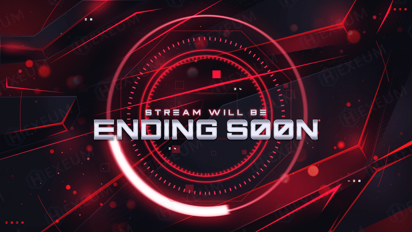 futuristic twitch stream ending