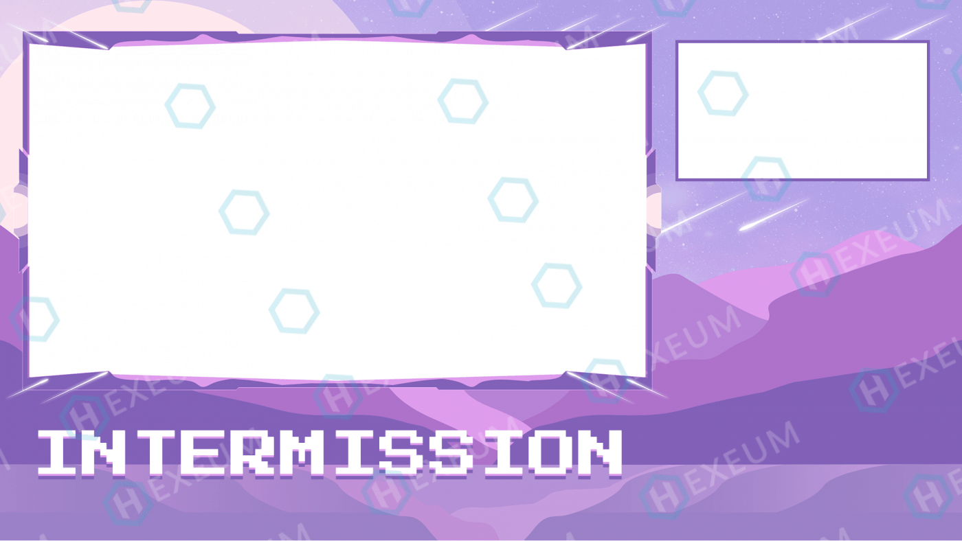 retro pixel intermission screen