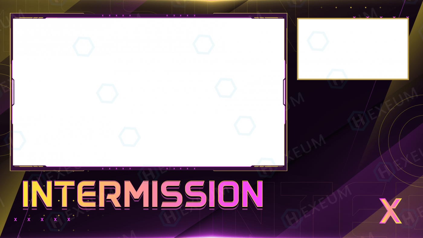multicolor intermission screen