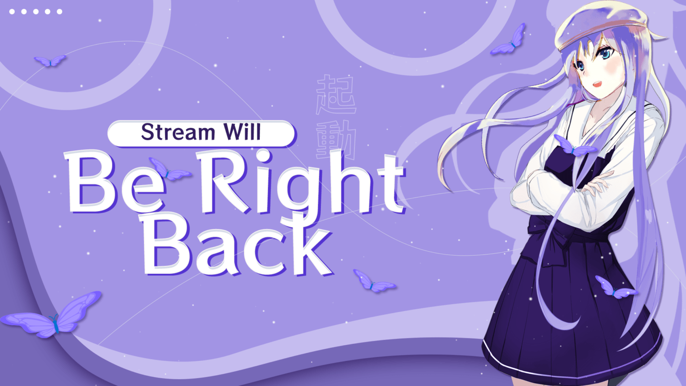free kawaii vtuber brb screen