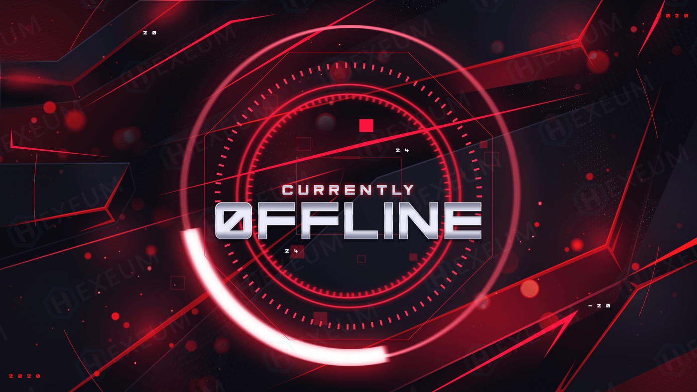 futuristic twitch offline banner