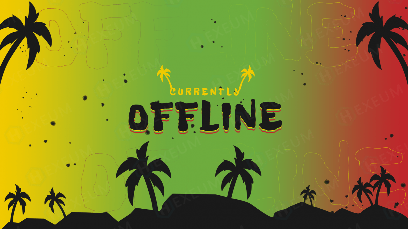 reggae twitch offline banner