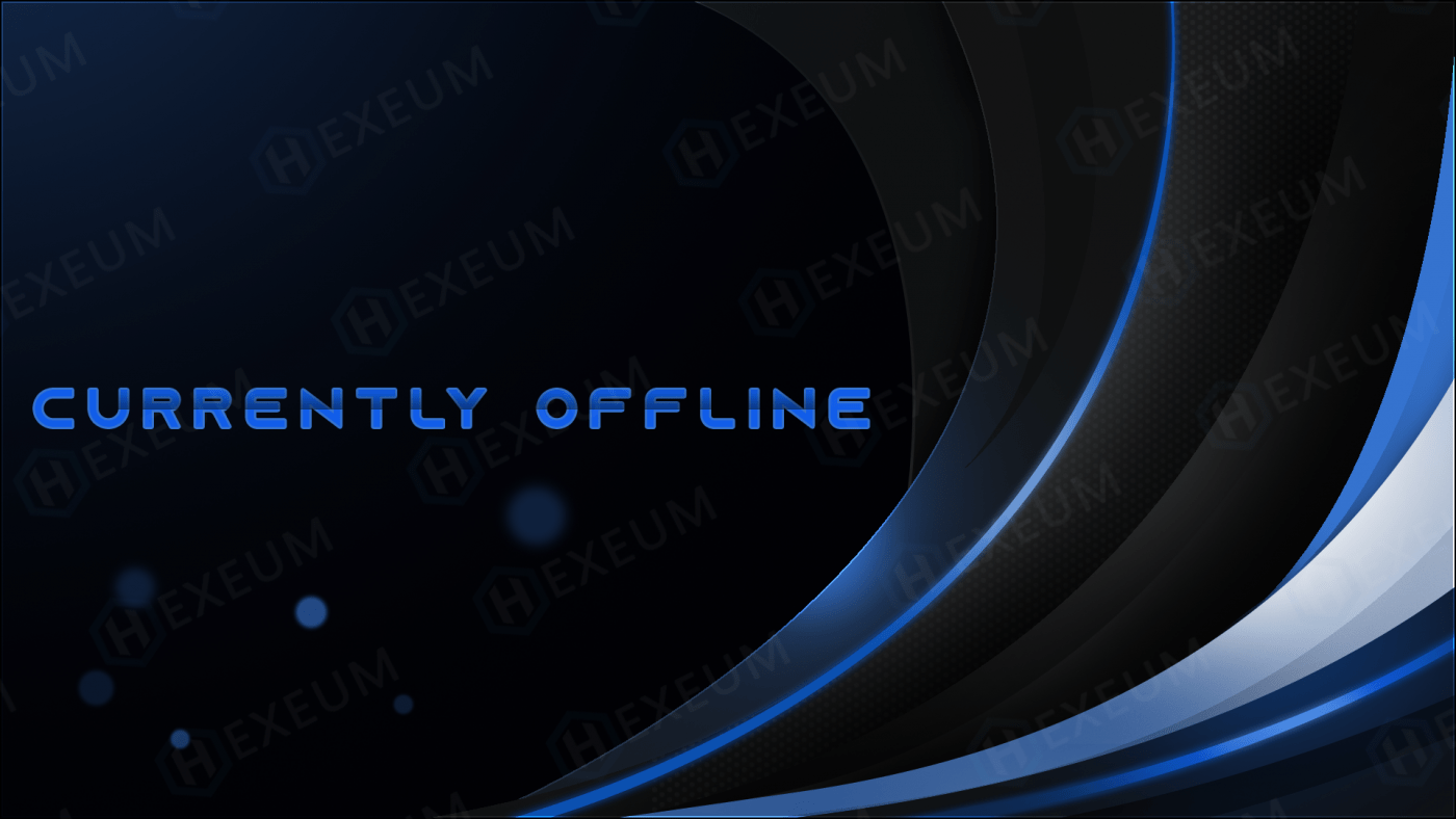 dark blue twitch offline banner