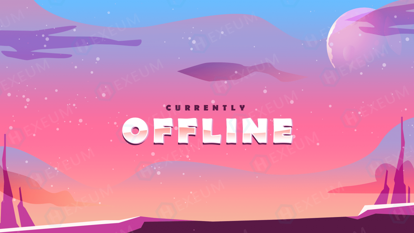 vibrant twitch offline banner