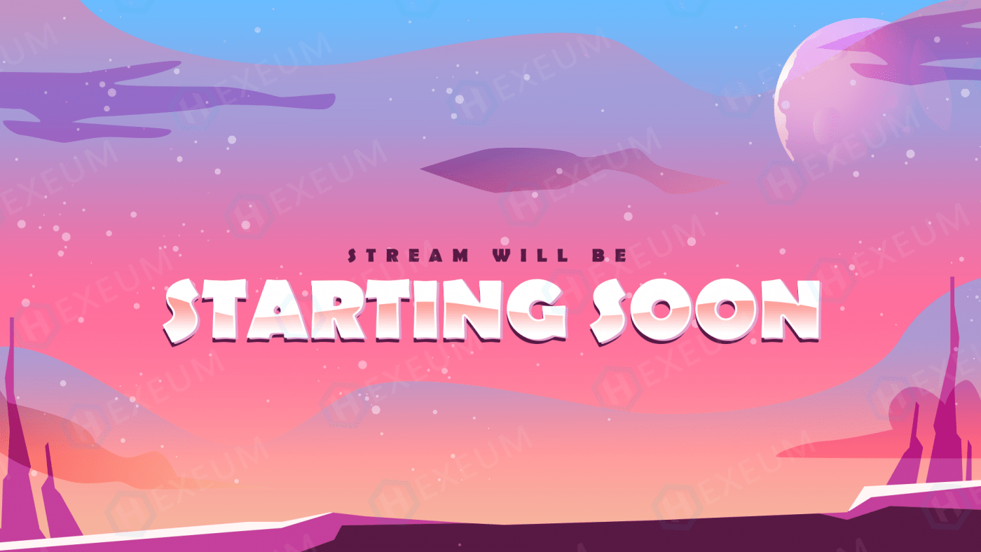 colorful stream starting soon
