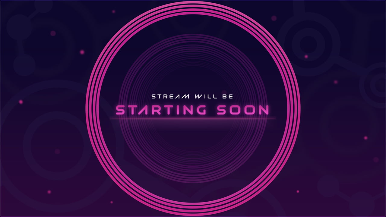 free pink starting soon screen