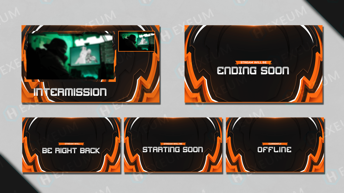 orange twitch overlay