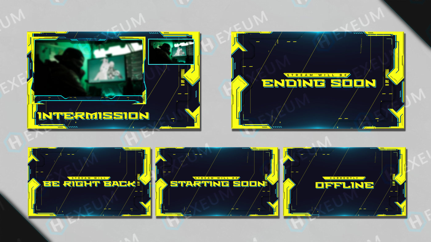 cyberpunk twitch overlay