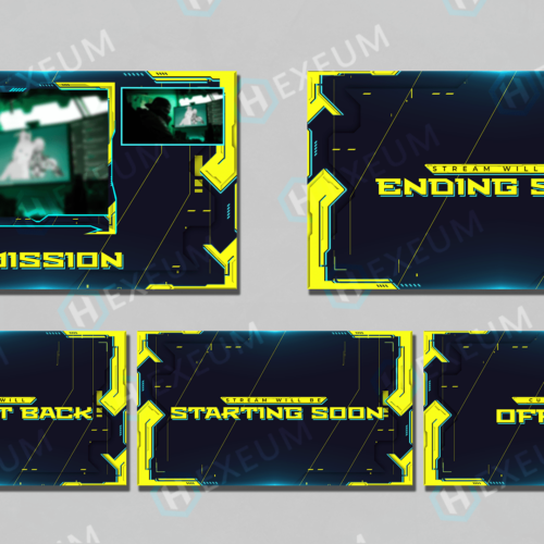 cyberpunk twitch overlay