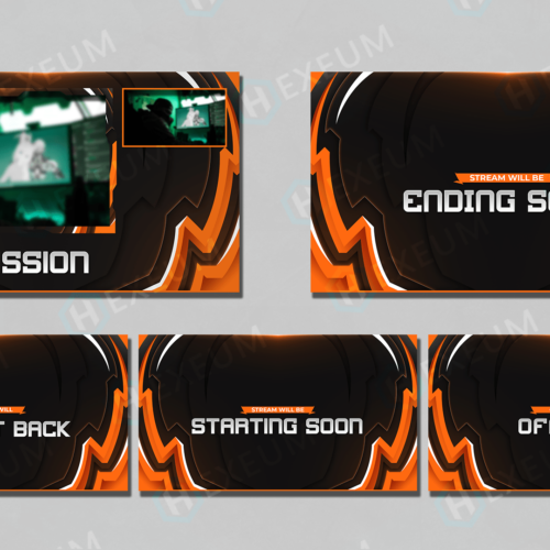 orange twitch overlay