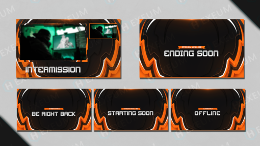 orange twitch overlay
