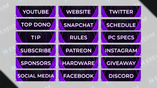purple twitch panels