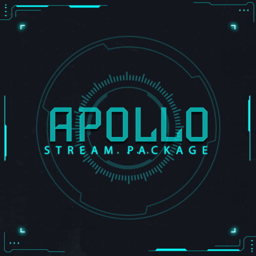 futuristic twitch overlay package stream layout
