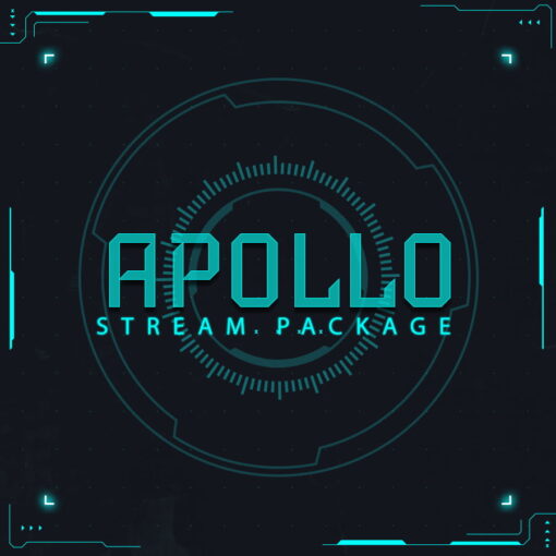 futuristic twitch overlay package stream layout
