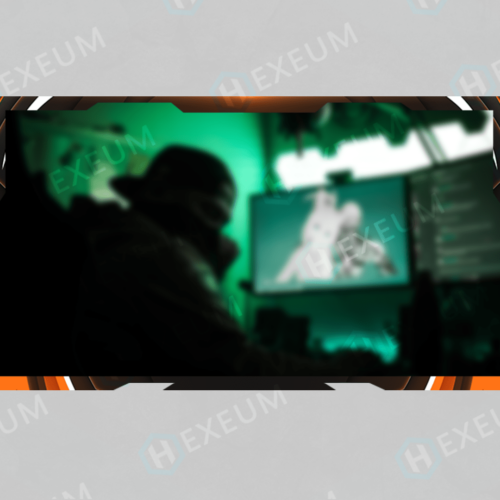 orange webcam overlay