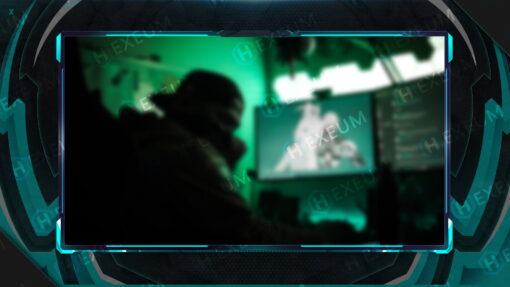 cyan webcam overlay