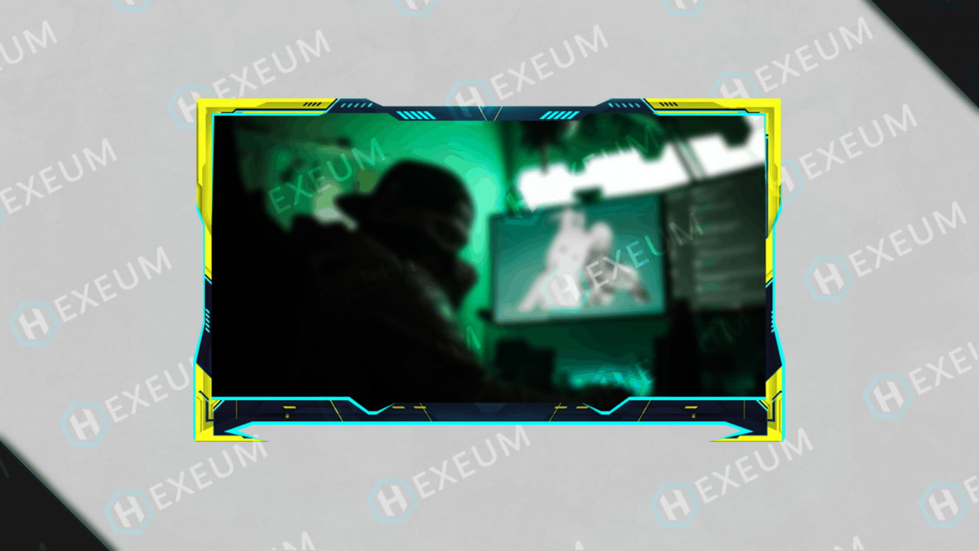 cyberpunk webcam overlay