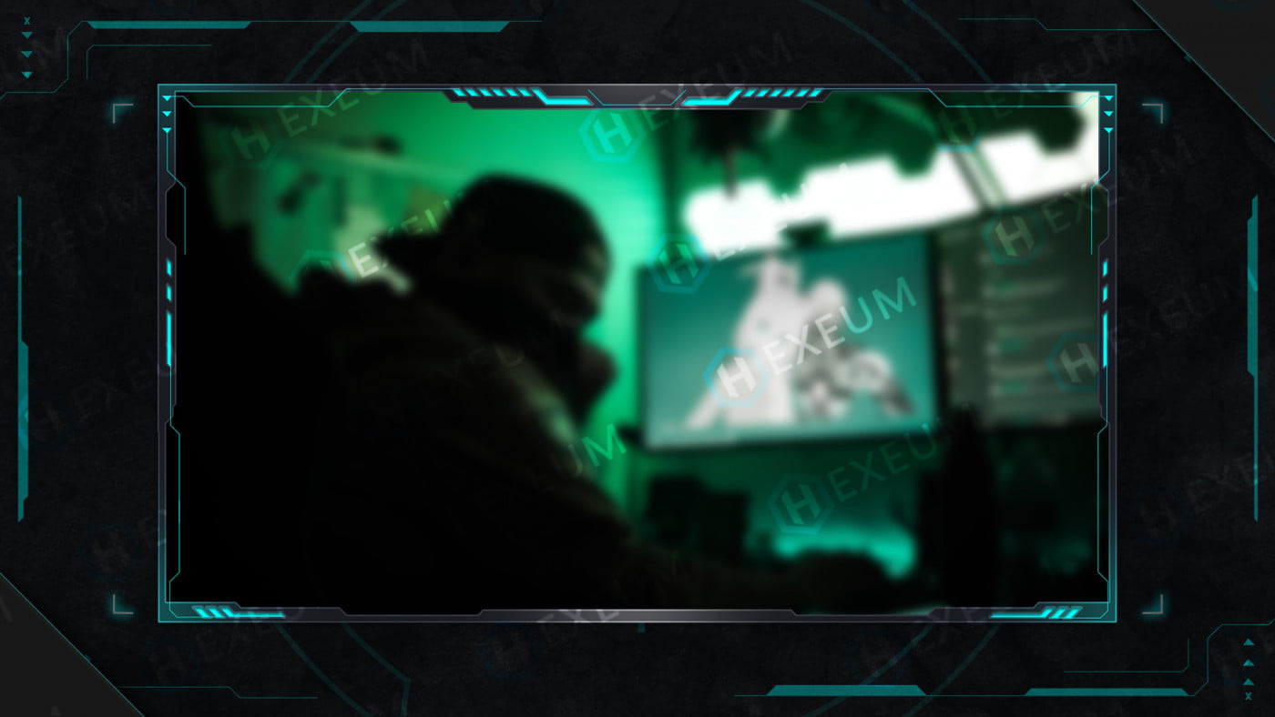 futuristic webcam overlay
