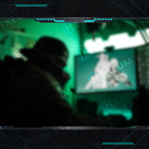 futuristic webcam overlay