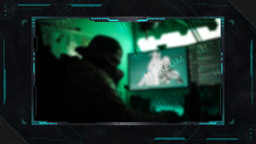 futuristic webcam overlay