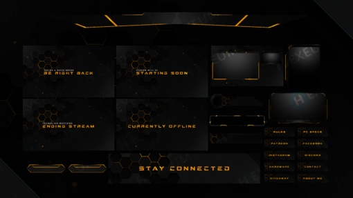 gold twitch overlay